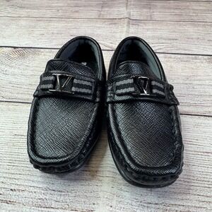 Curt & Larson Kids Victory-Y‎ Loafers Black Dress Shoes Size 6M Slip-On Formal